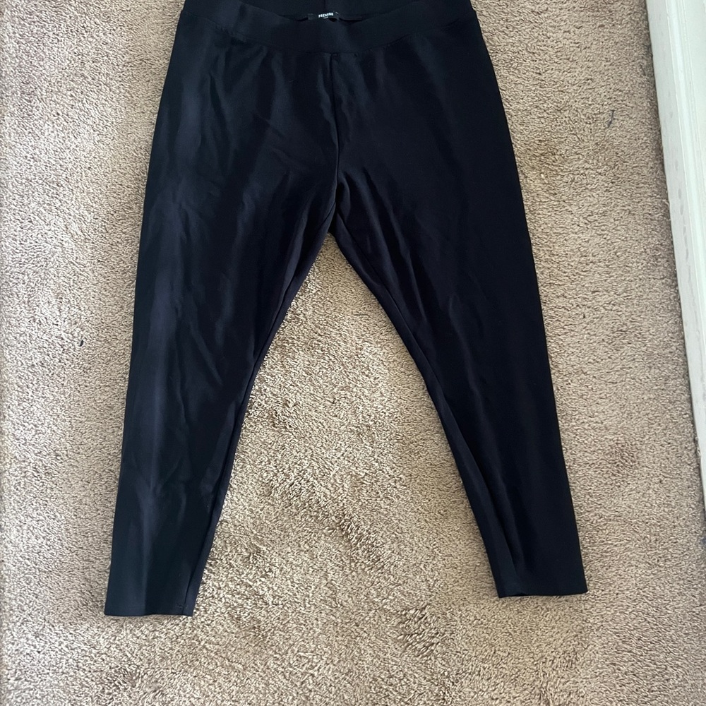 Premise Black Ponte Pull On Pants Plus Size
